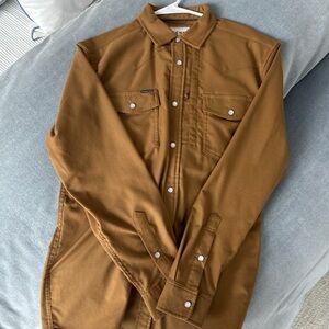 Men's Brown Pearl Snap